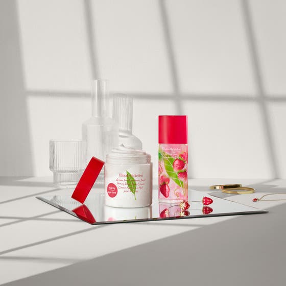 Green Tea Strawberry Basil Honey Drops Body Cream