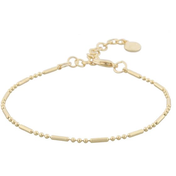 View chain ball brace plain gold