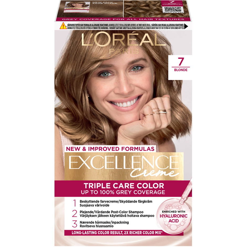 Excellence Crème 7 Blond,  L'Oréal Paris Hårfärg