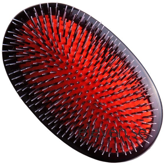 Large Military Nylon & Bristle, Dark Ruby