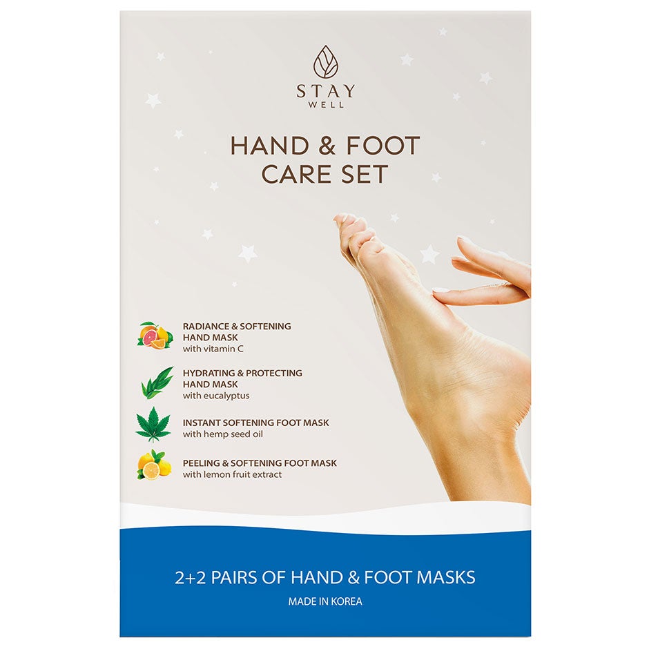 Hand & Foot masks (4 masks),  Stay Well Handkräm