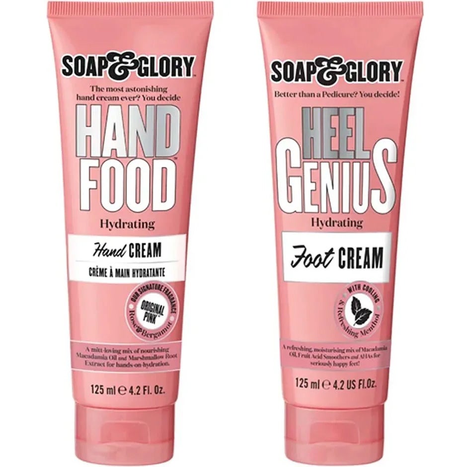 Soap & Glory Tip to Toe Duo Hand Cream 125ml, Foot Cream 125ml - 250 ml