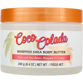 Tree Hut Coco Colada Whipped Shea Body Butter 240 g återfuktande ananas kokos kroppssmör i burk med orange lock