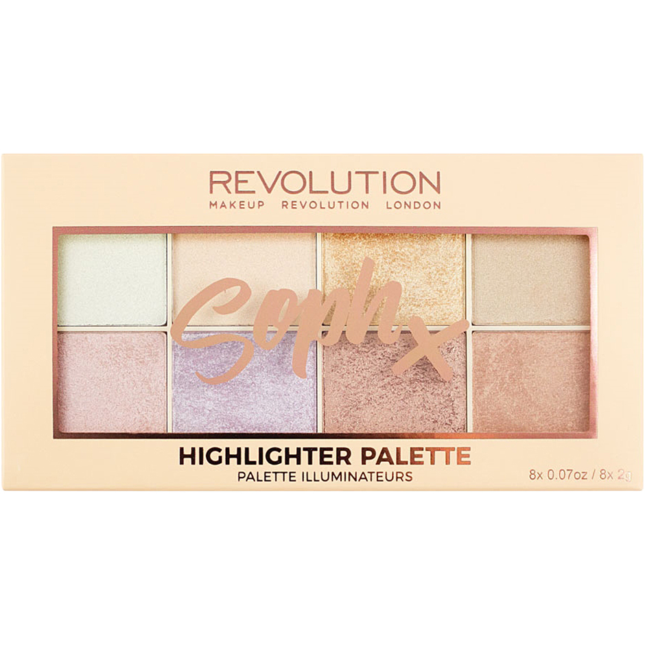 Soph X Highlighter Palette, Makeup Revolution Highlighter