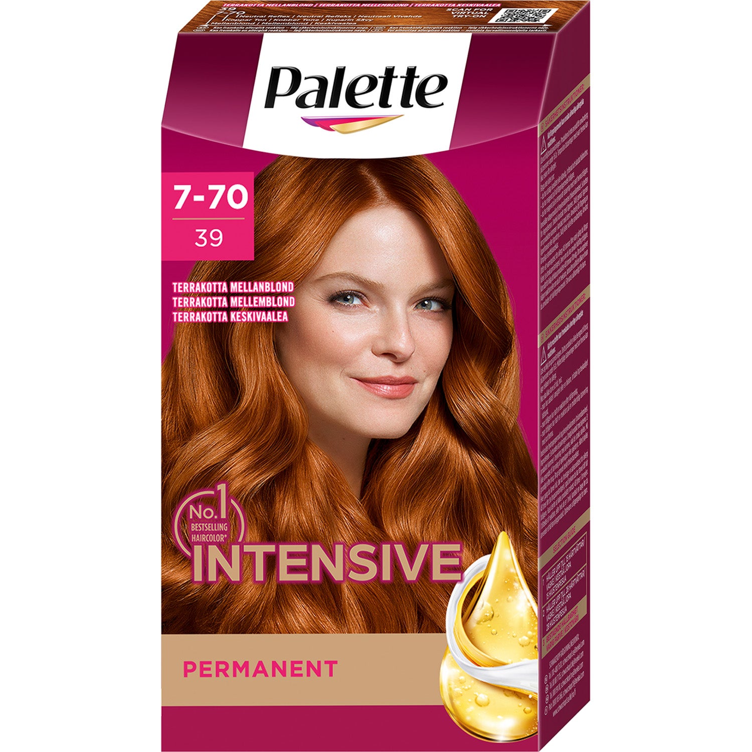 Schwarzkopf Palette Mood 39 Terracotta Mellanblond - 115 ml
