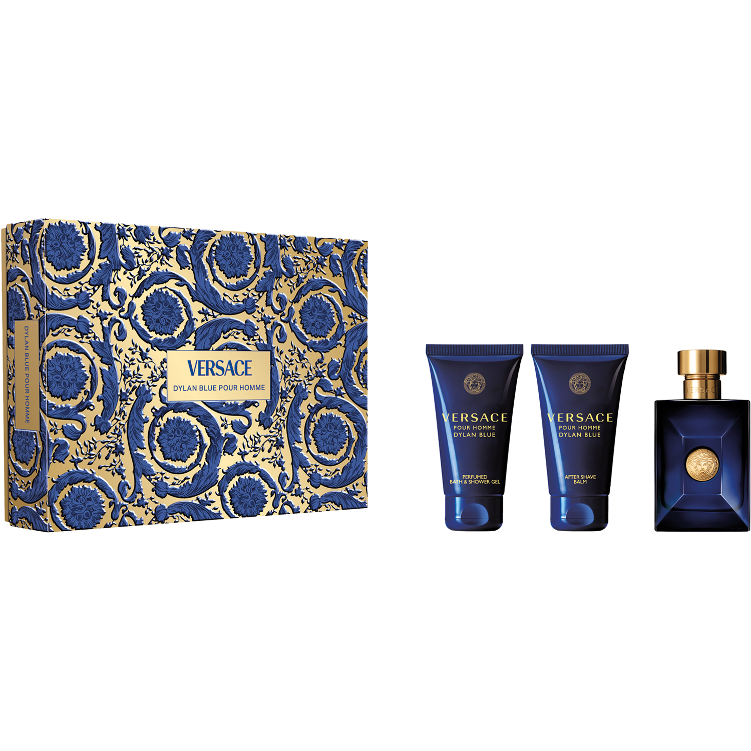 Gift Set Dylan Blue Pour Homme 50 ml + Shower Gel 50 ml + After Shave Balm 50 ml