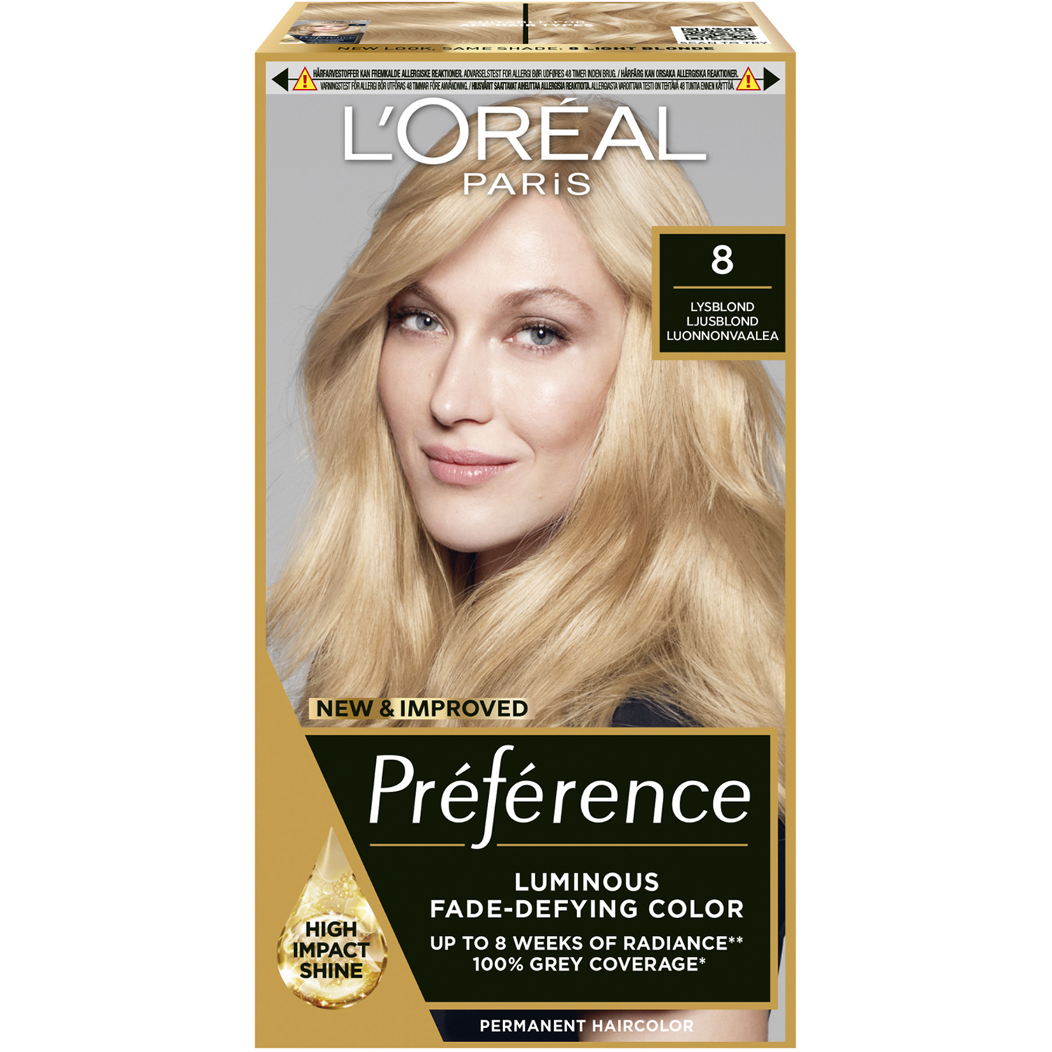 L'Oréal Paris Récital Préférence 8 California Ljusblond