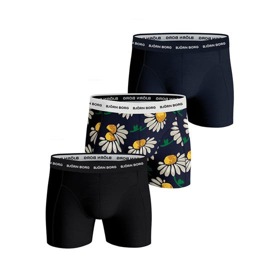 3p Essential Boxer Dark Floral