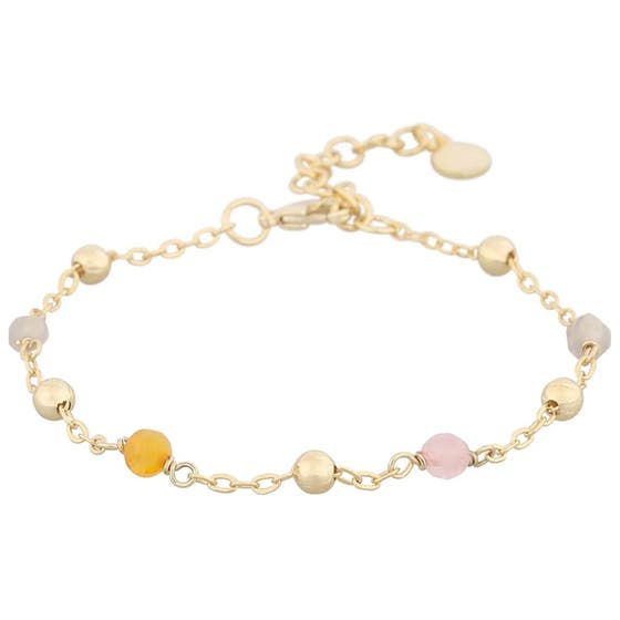 Unnie chain brace gold/mix pink