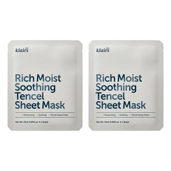 Rich Moist Soothing Tencel Sheet Mask Duo