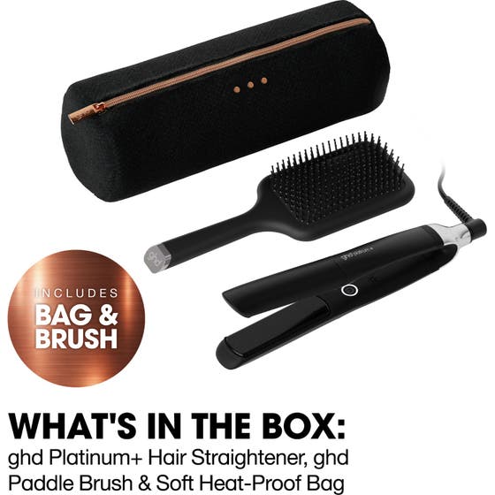 Platinum+ Hair Straightener - Festive Gift Set in Black