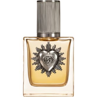 Dolce & Gabbana Devotion Pour Homme 50 ml designerparfym herr i glasflaska med bärnstensfärgad vätska och silverhjärta