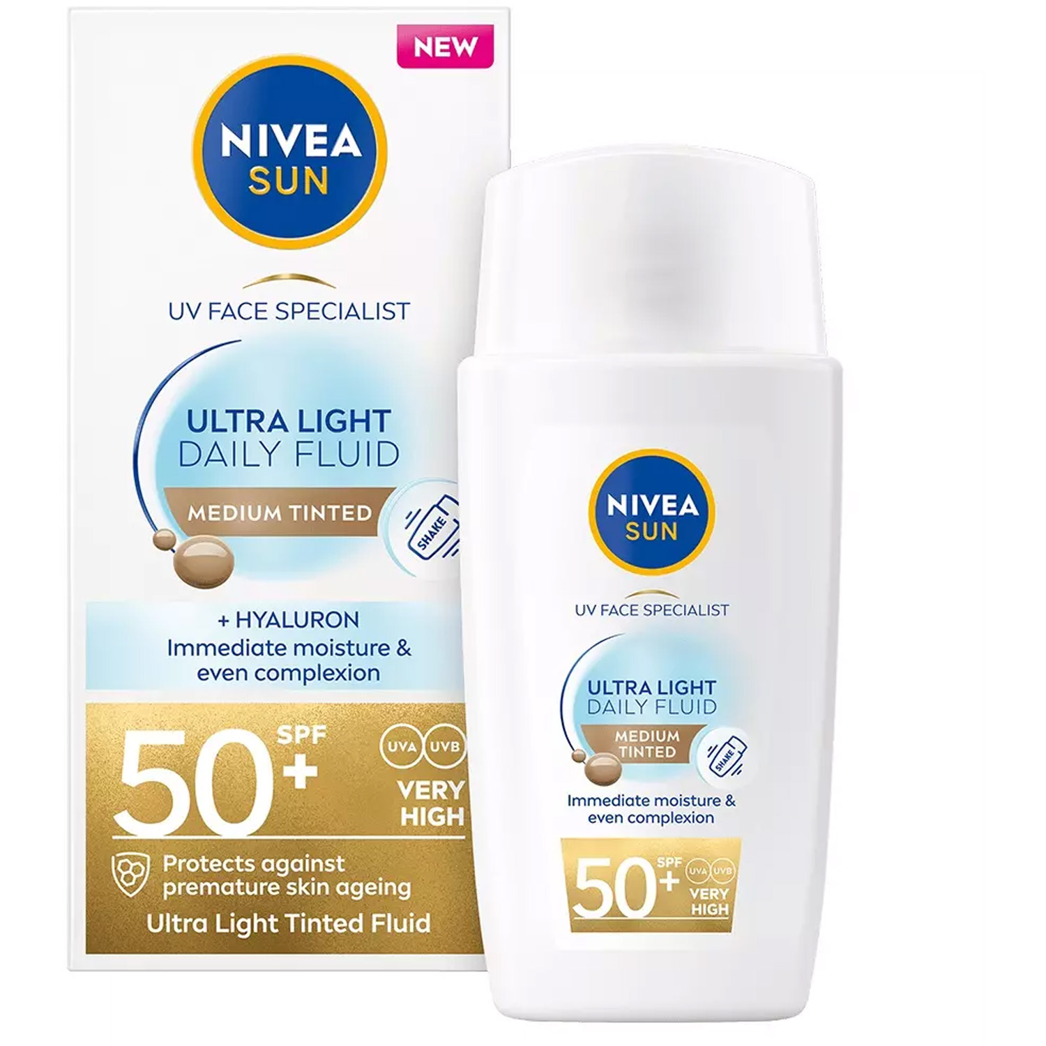 UV Face Ultra Fluid Medium Tinted SPF50+
