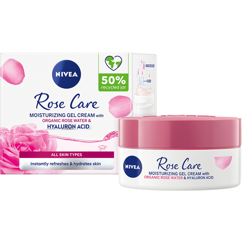 Rose Care Moisturizing Gel Cream, 50 ml Nivea Fuktgivande