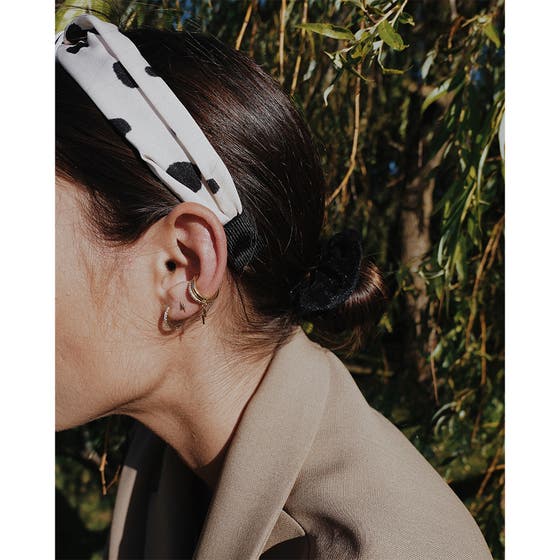 Mini Pave Huggie Hoop Earrings