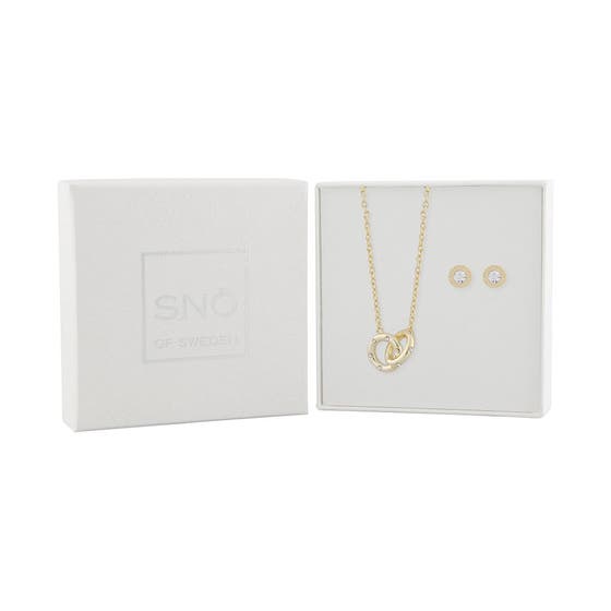 Together angel neck set gold/clear