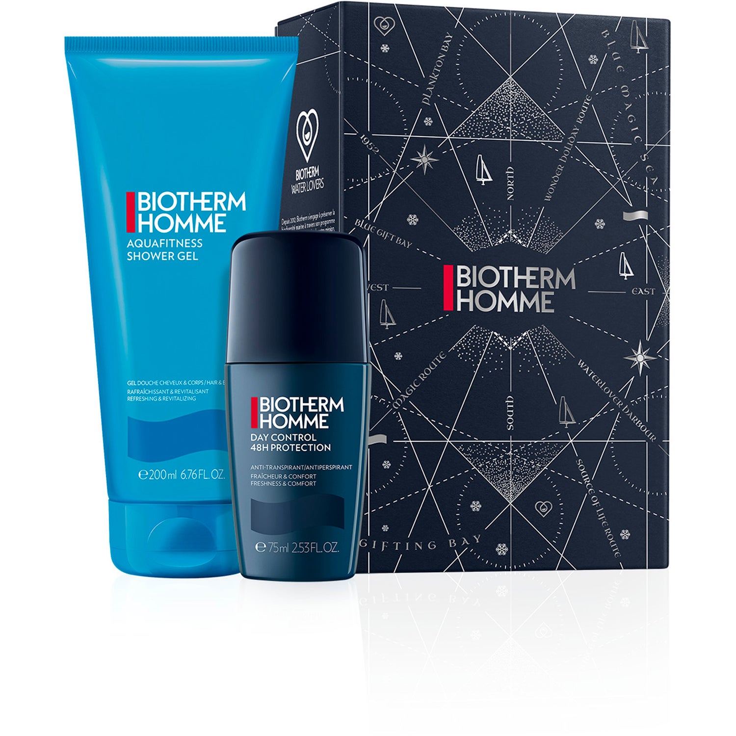 Biotherm Aquafitness Holiday Set Aquafitness Gel Douche 200 ml + Day Control 48 H Roll-on