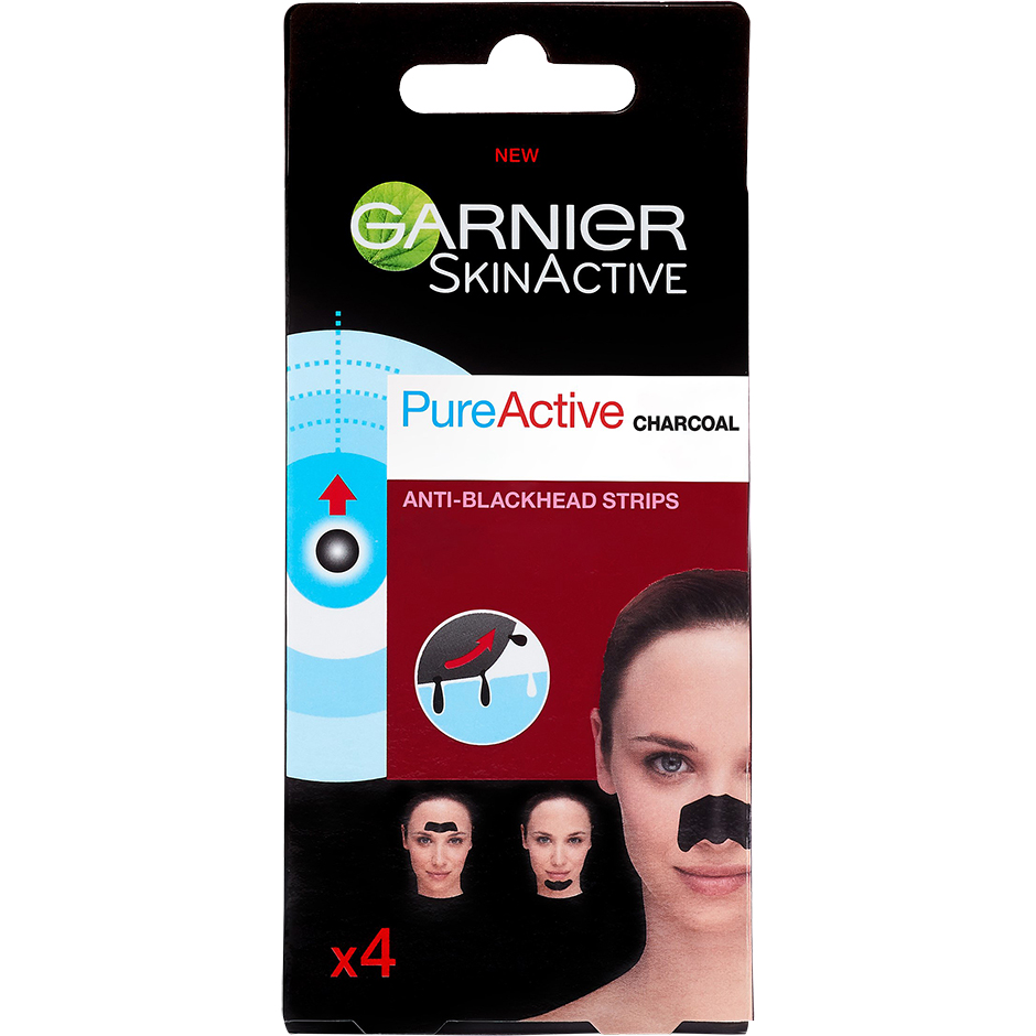 Skin Active Pure Active Anti-blackhead strips, 4 st Garnier Ansiktsvårdstillbehör