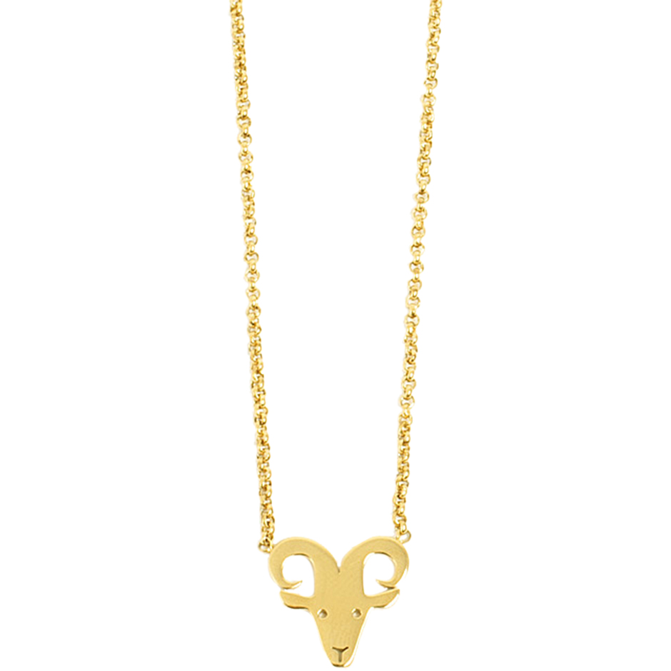 Zodiac Steel Gold Necklace,  A&C Oslo Halsband