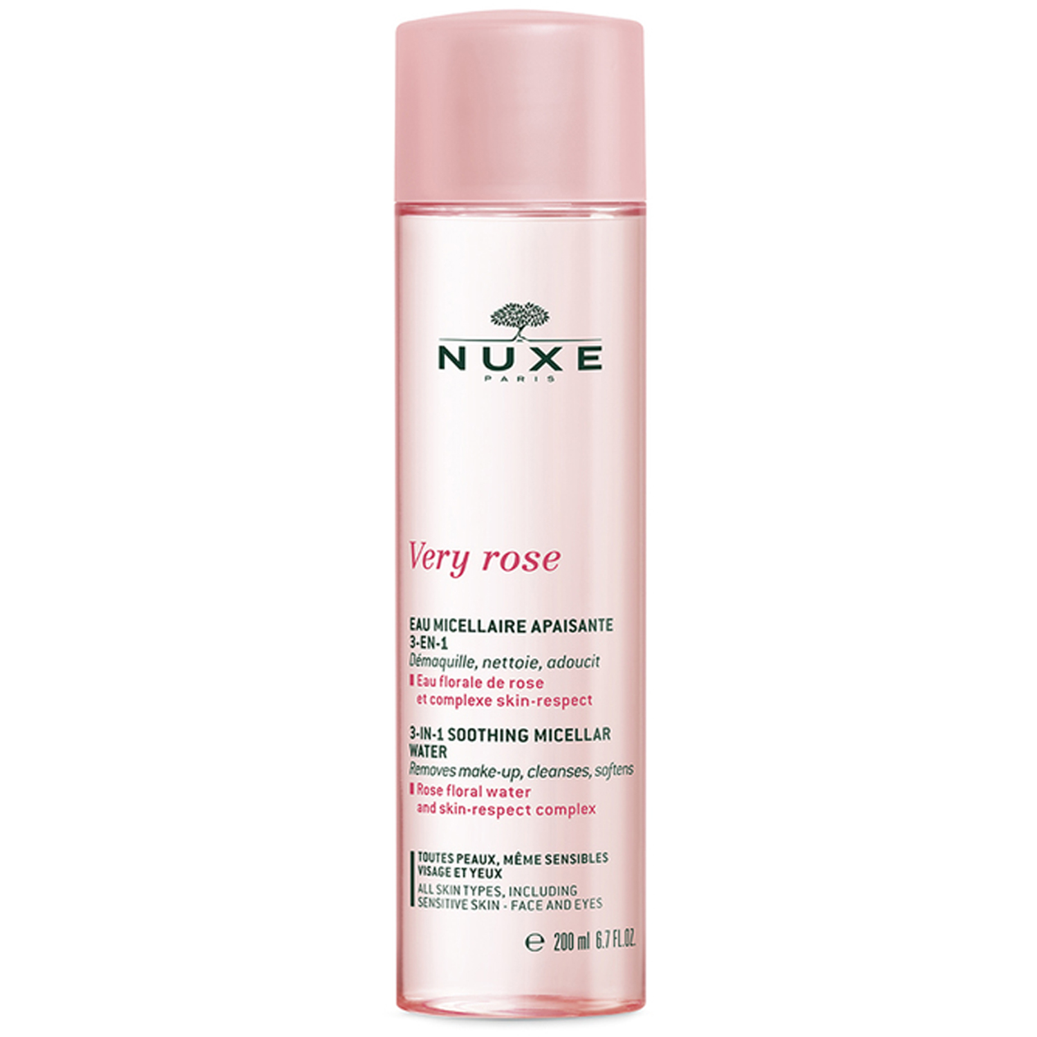 Very Rose 3-In-1 Hydrating Micellar Water 200 ml Nuxe Ansiktsvatten