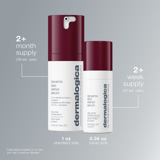 Dermalogica Dynamic Skin Retinol Serum 30 ml rynkserum med information om 3,5 % retinoidkomplex.