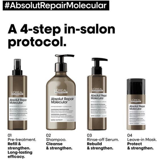 Absolut Repair Molecular Shampoo & Rinse-Out Serum