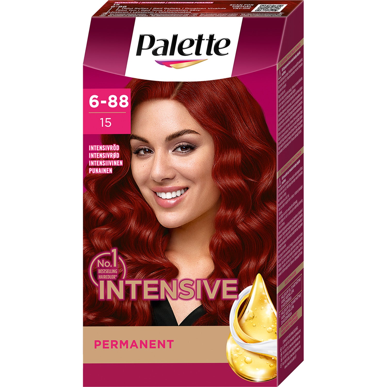 PALETTE Hair Colour No. 15 Intense Red - pcs 1