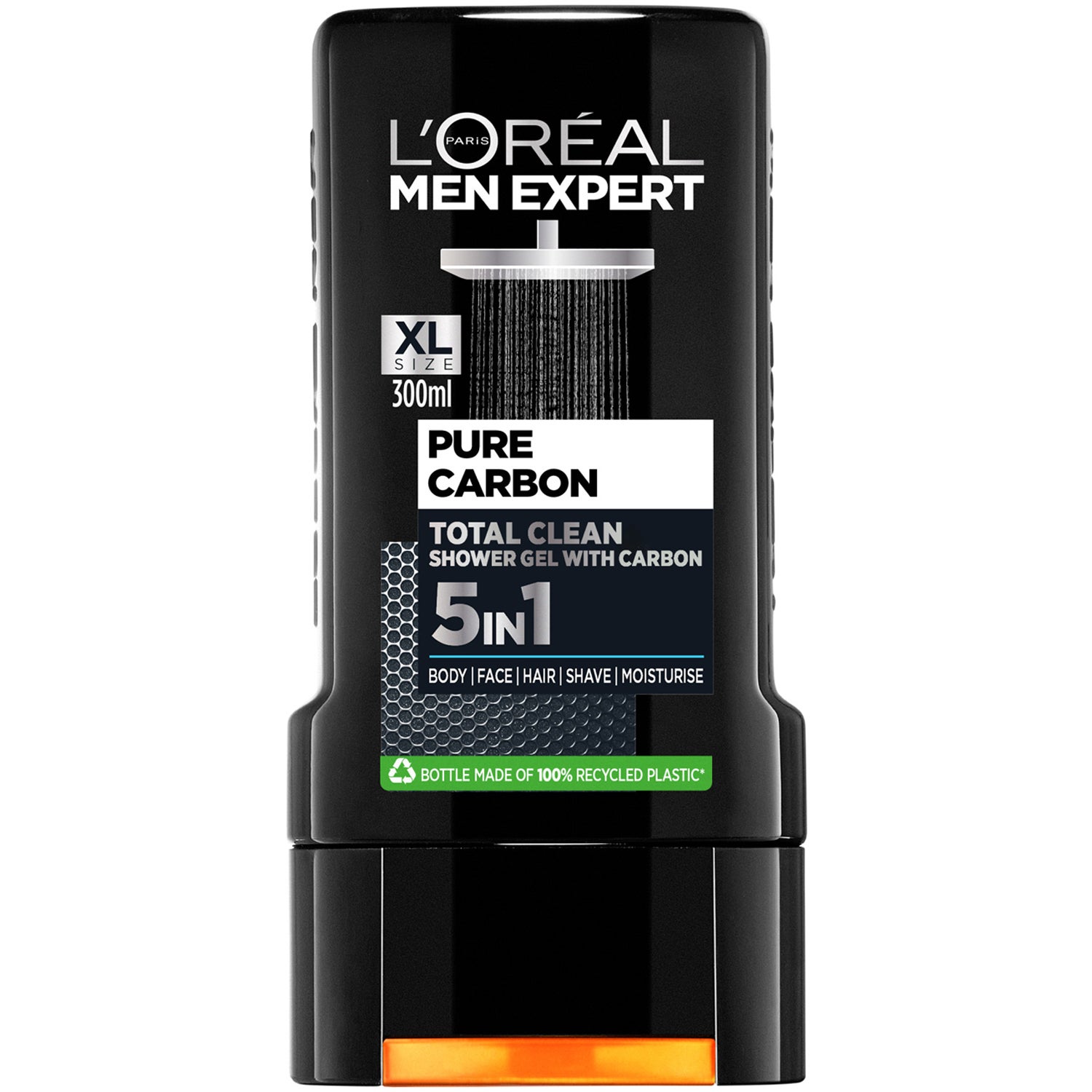 L'Oréal Paris Men Expert Shower Gel Total Clean Total Action with Carbon - 300 ml