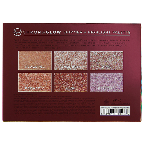 Sigma Beauty Chroma Glow Shimmer and Highlight Palette
