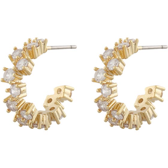 Nuit oval ear gold/clear