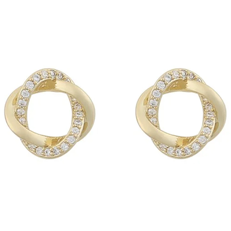 Bree twist ear gold/clear