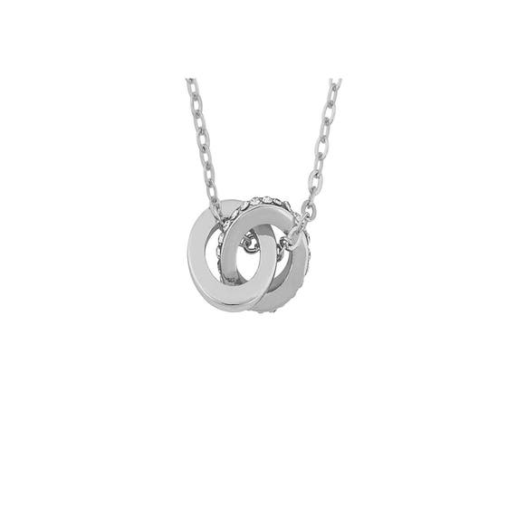 Connected Pendant Neck Silver/Clear