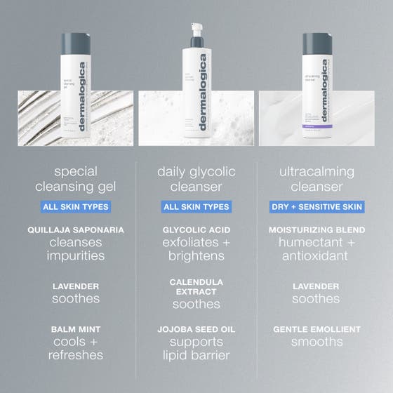 Dermalogica Special Cleansing Gel 250 ml tvålfri djuprengöring ansikte med lugnande lavendel och balm mint