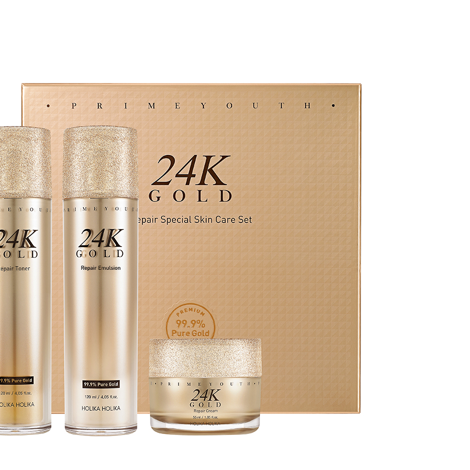 Prime Youth 24K Gold Repair Special Skin Care Set, 295 ml Holika Holika Ansiktskräm