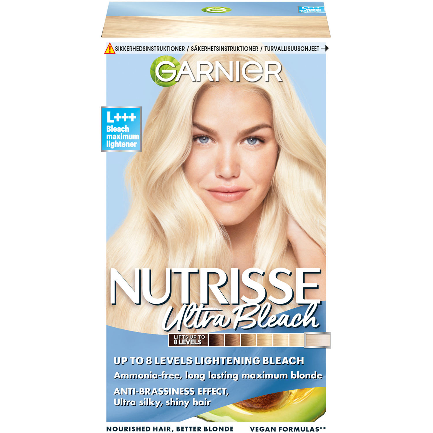 Garnier Nutrisse Truly Blond L+++ Ultimate Platinum Blonde,  Garnier Blond hårfärg