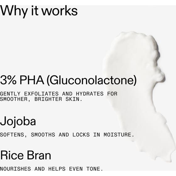 PHA Exfoliating and Hydrating Body Water Cream