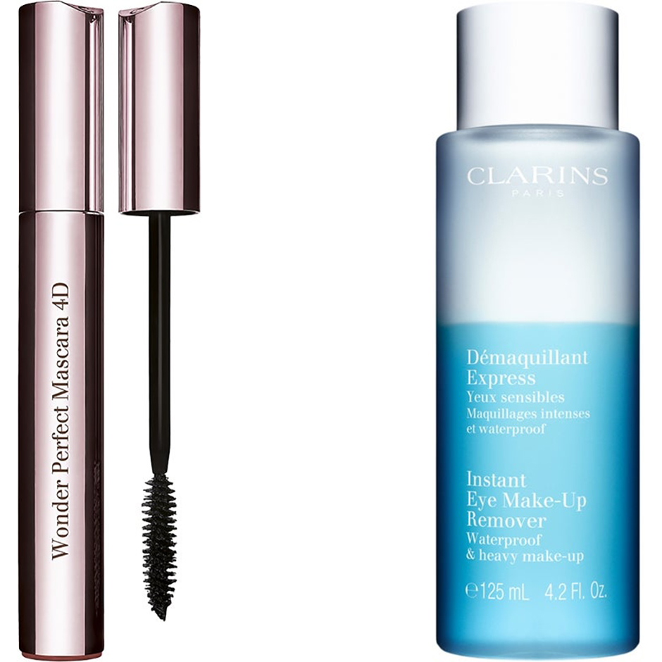 Wonder Perfect 4D Mascara & Remover, Clarins Set / Boxar