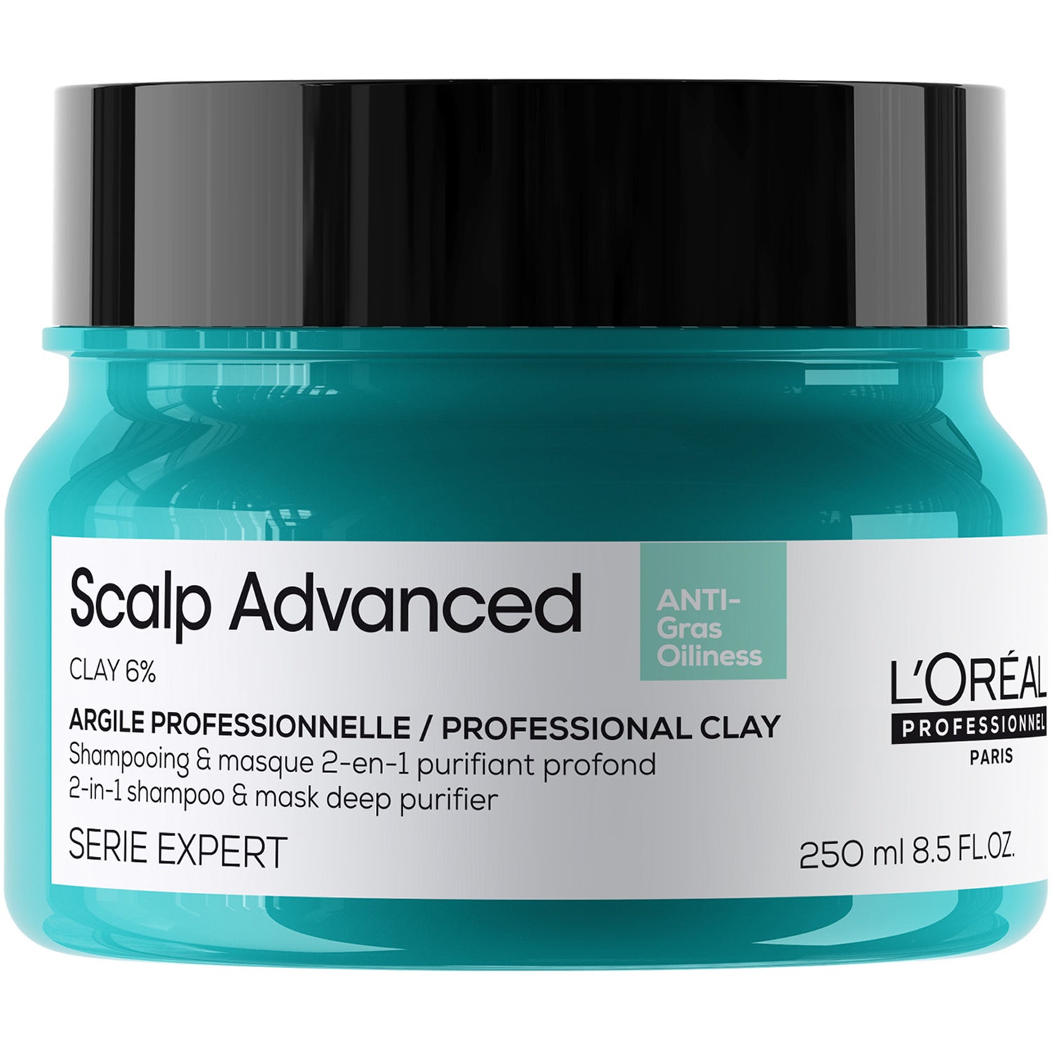 L'Oréal Professionnel Scalp Advanced Anti-Oiliness 2-in-1 Deep Purifier Clay 250 ml