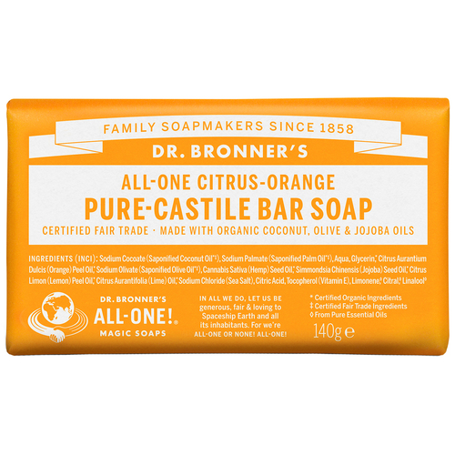 Dr. Bronner's Citrus Orange Bar Soap