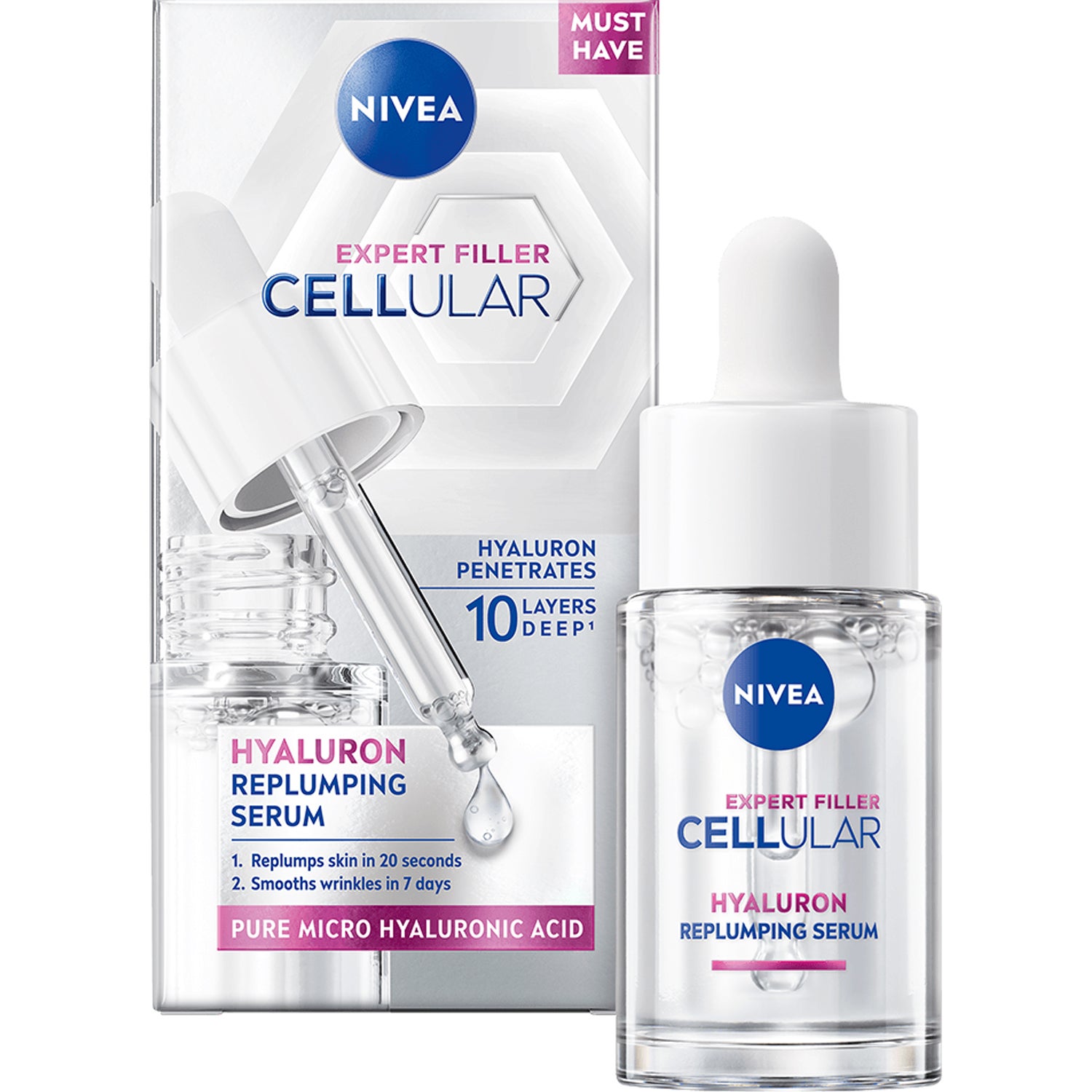 NIVEA Serum Cellular Expert Filler Hyaluron Replumping 15 ml