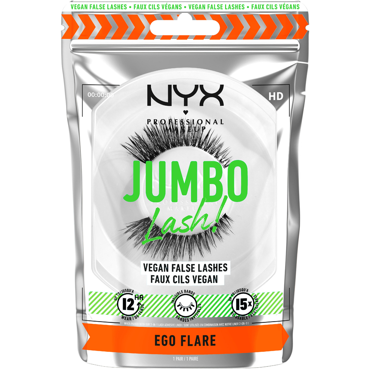 Jumbo Lash! Vegan False Lashes, NYX Professional Makeup Lösögonfransar