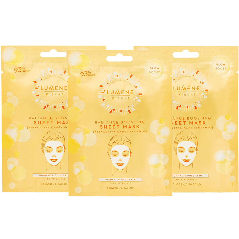 Radiance Boosting Sheet Mask, Lumene Set / Boxar