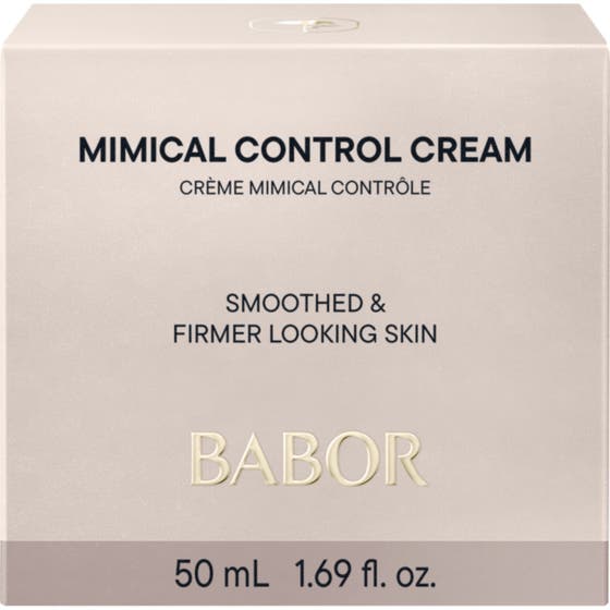 Babor Mimical Control Cream 50 ml utslätande dagkräm i vit ytterförpackning med texten Smoothing Firming