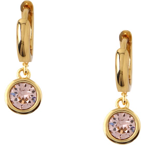 Swarovski Drop Huggie Hoops