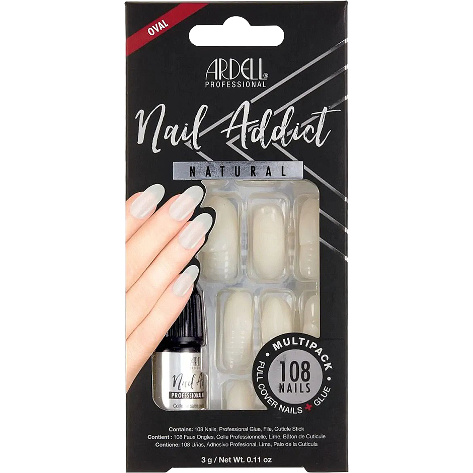 Nail Addict Natural Multipack, Ardell Lösnaglar