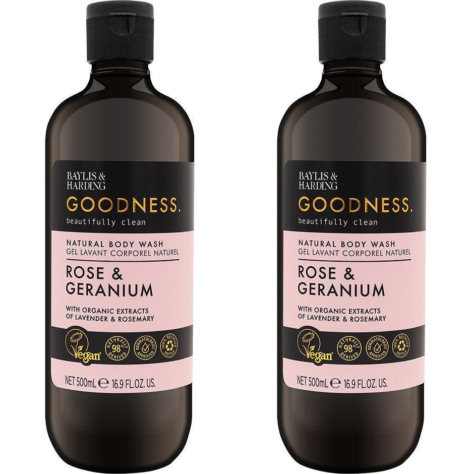 Goodness Rose & Geranium Body Wash