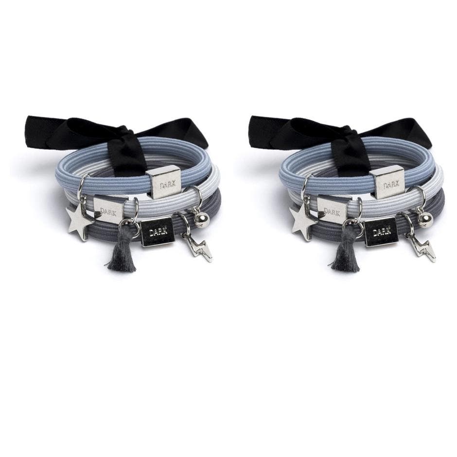 Hair Ties 3 Pk Charm Combo