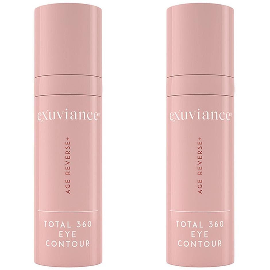 Exuviance Age Reverse+ Total 360 Eye Contour 15 ml uppstramande ögonkräm mot rynkor i en matt rosa cylinderflaska
