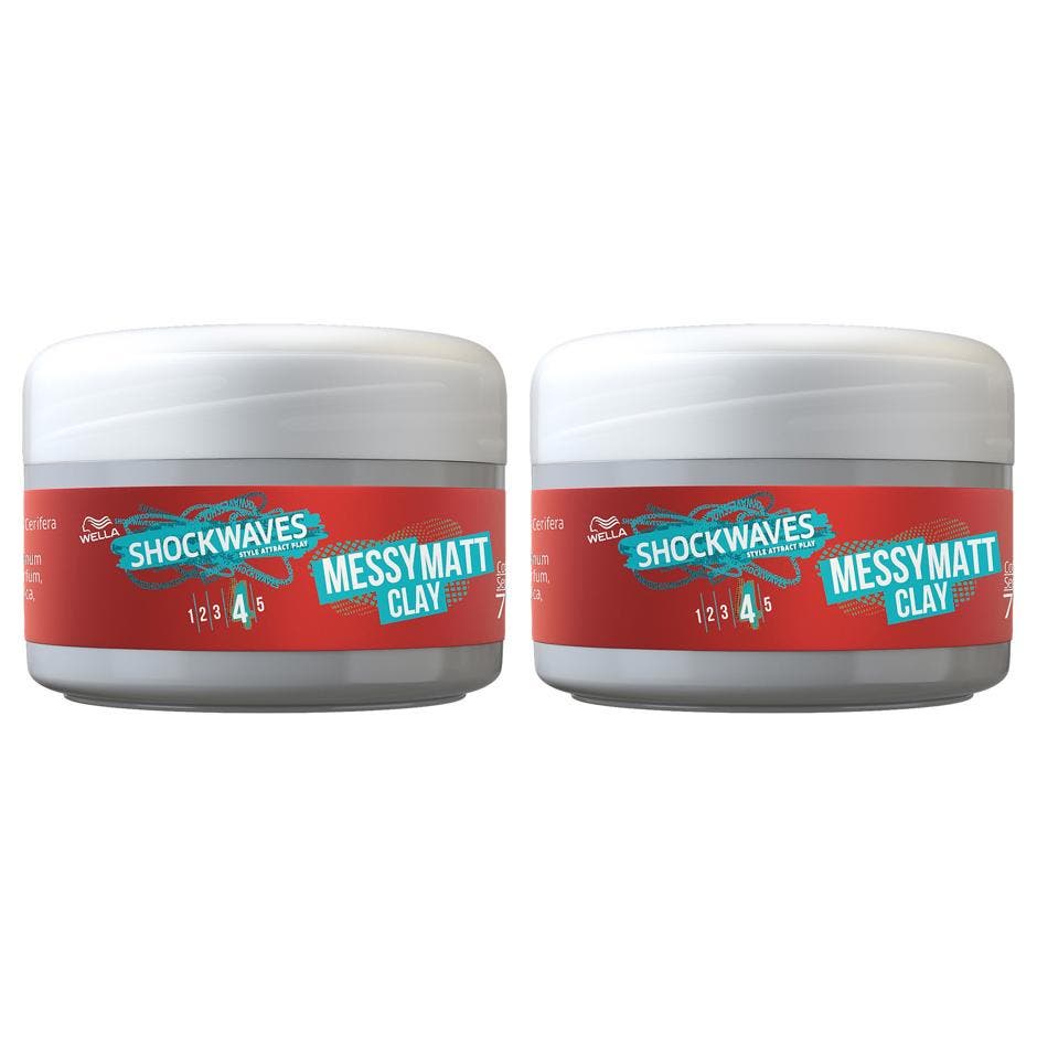 Wella Shockwaves Ultra Effective Go Mate Clay Wax