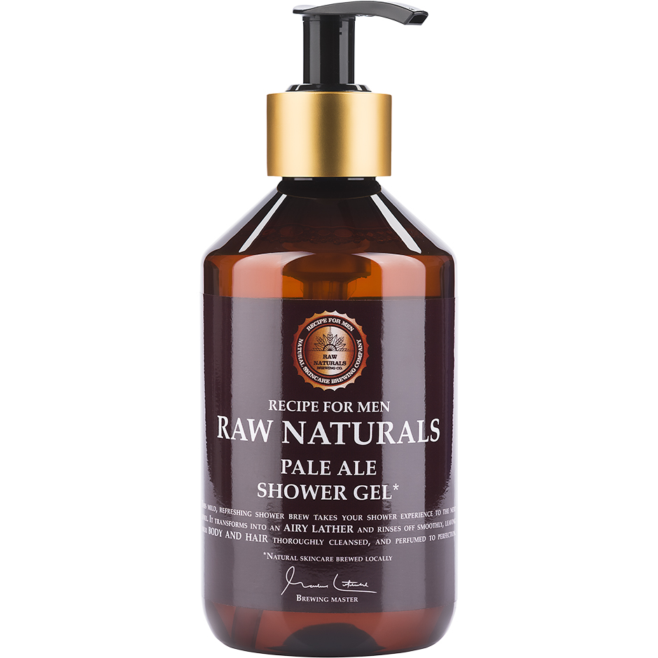 Raw Naturals Pale Ale Shower Gel, 300 ml Raw Naturals by Recipe for Men Dusch  Bad för män